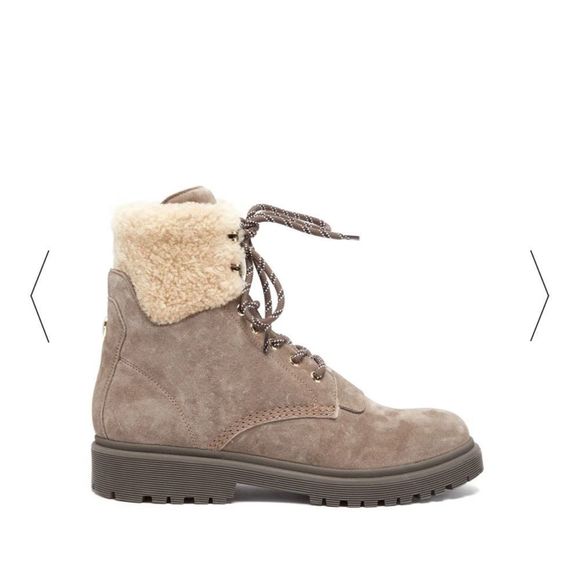 Moncler Patty Shearling ankle combat boots - new - Picture 5 of 16